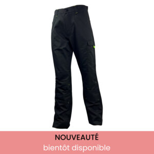 Pantalon Poly/Coton Noir/Vert Fluo Pierre